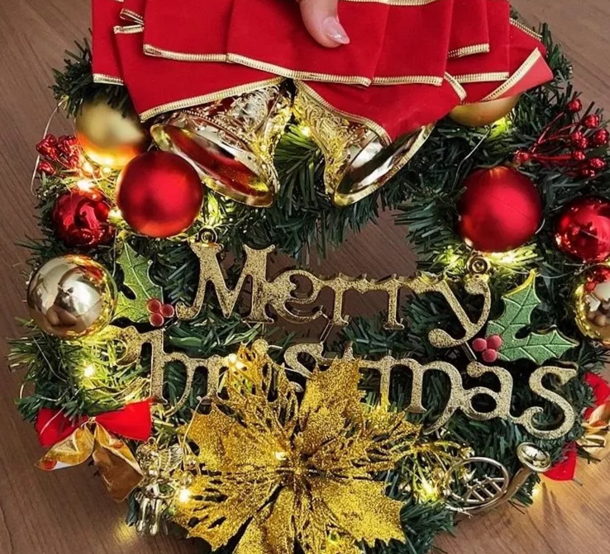 🎅 Decoração De Natal Guirlanda 40cm