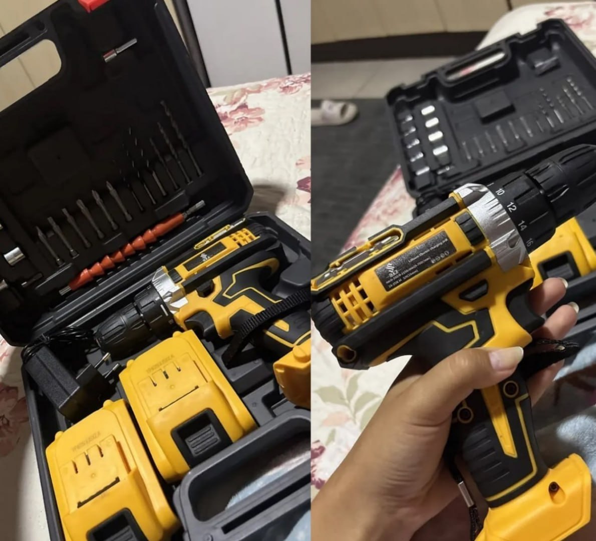 🔩 Parafusadeira Furadeira 48v Profissional 2 Baterias Sem Fio