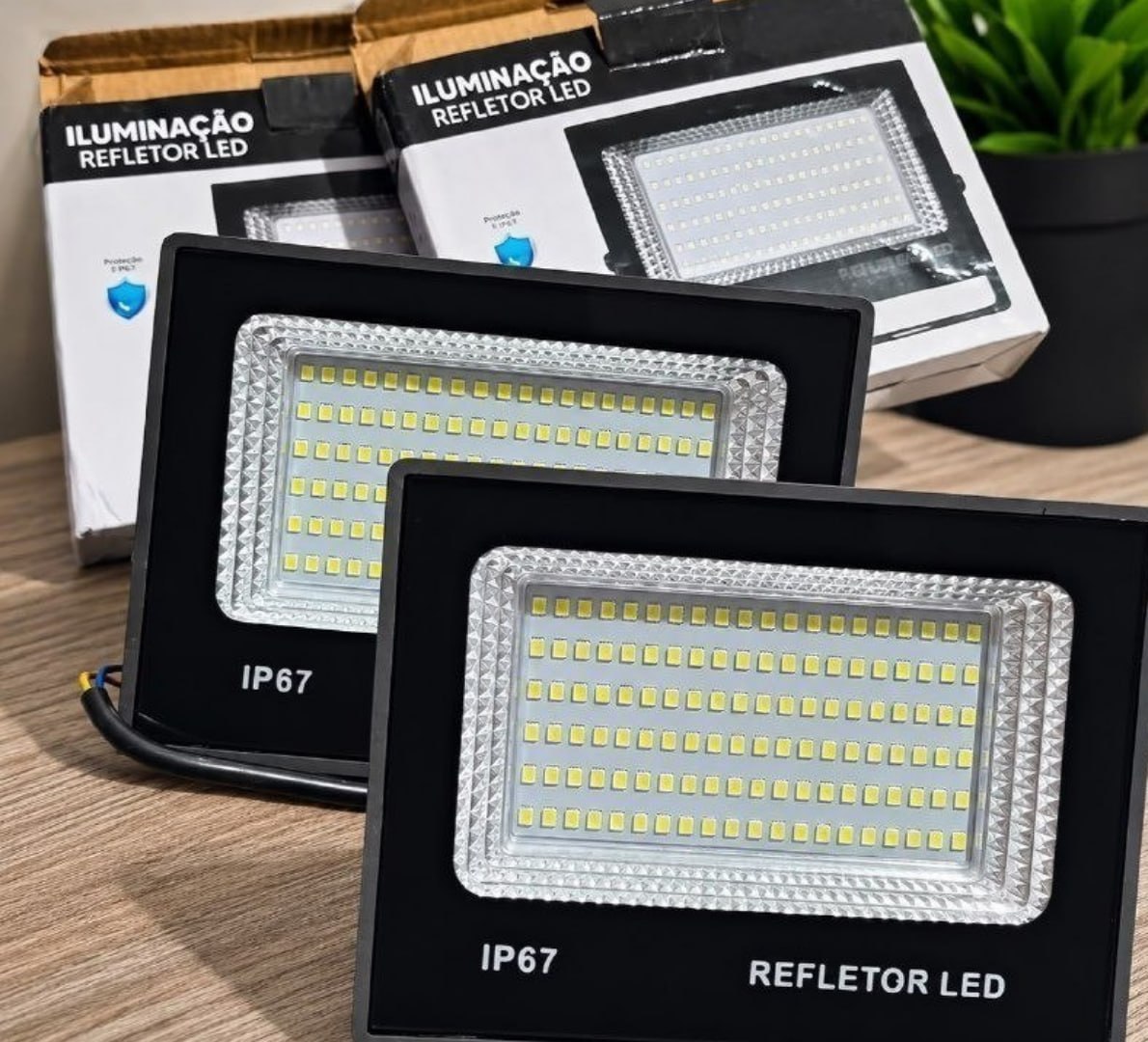 💡 Kit 2 Refletor Led 200w Holofote Bivolt