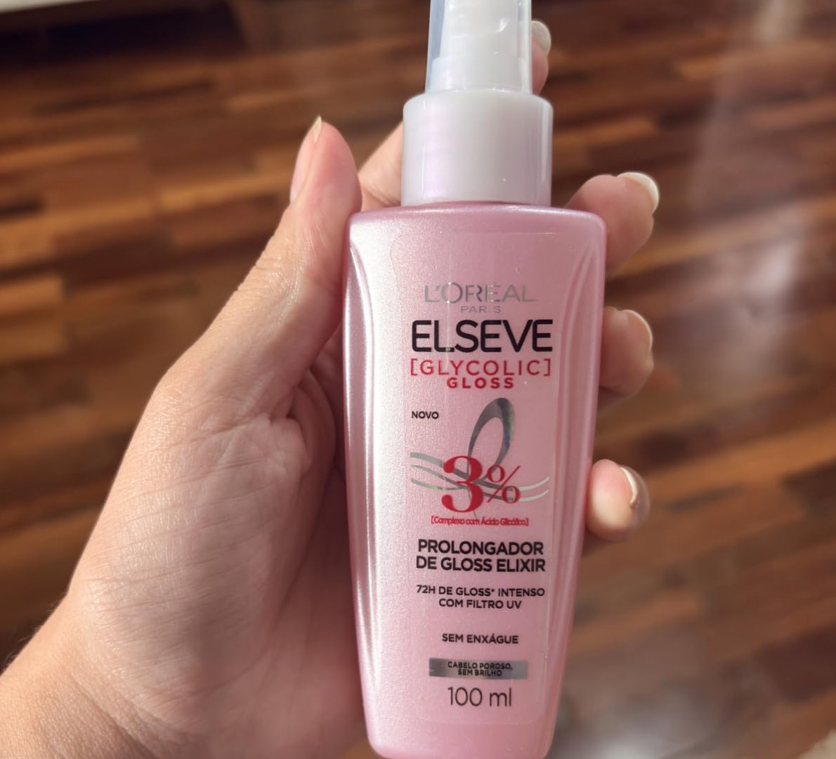 🧴 L'Oréal Paris Elseve Glycolic Gloss, Sérum Finalizador Antiporosidade 100ml