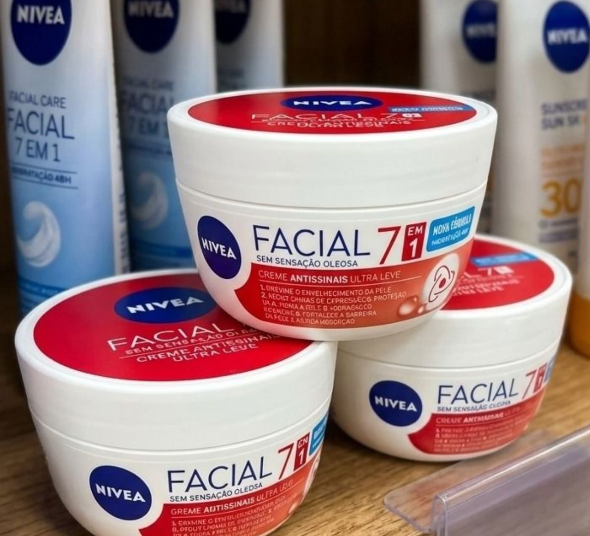 ✅ Kit Creme Facial Nivea Antissinais 7 Em 1 - 2 Un