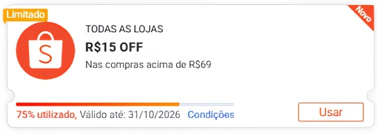 🚨 NOVO CUPOM SHOPEE 🚨