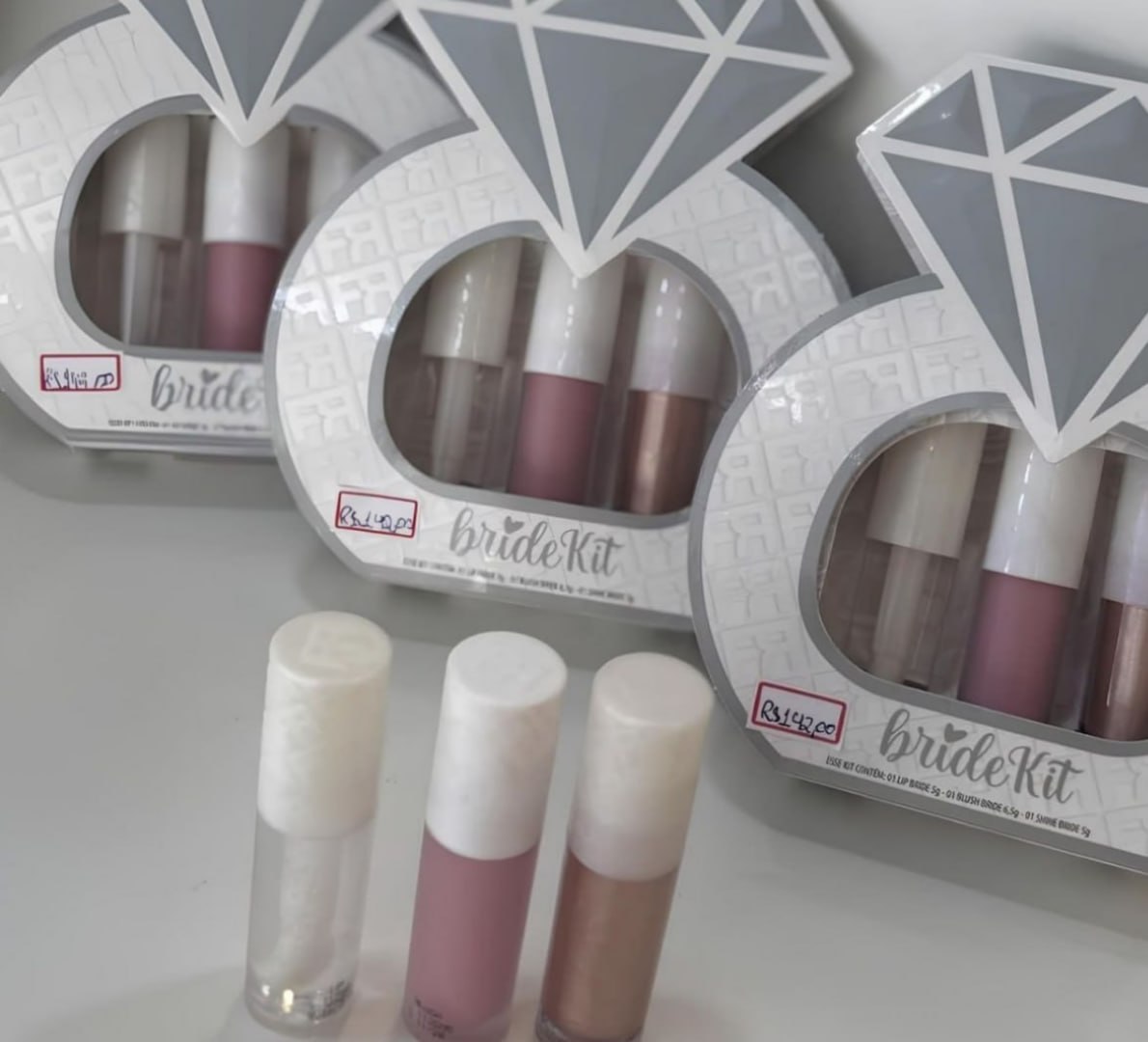 💋 Kit Bride Franciny Gloss Iluminador e Blush