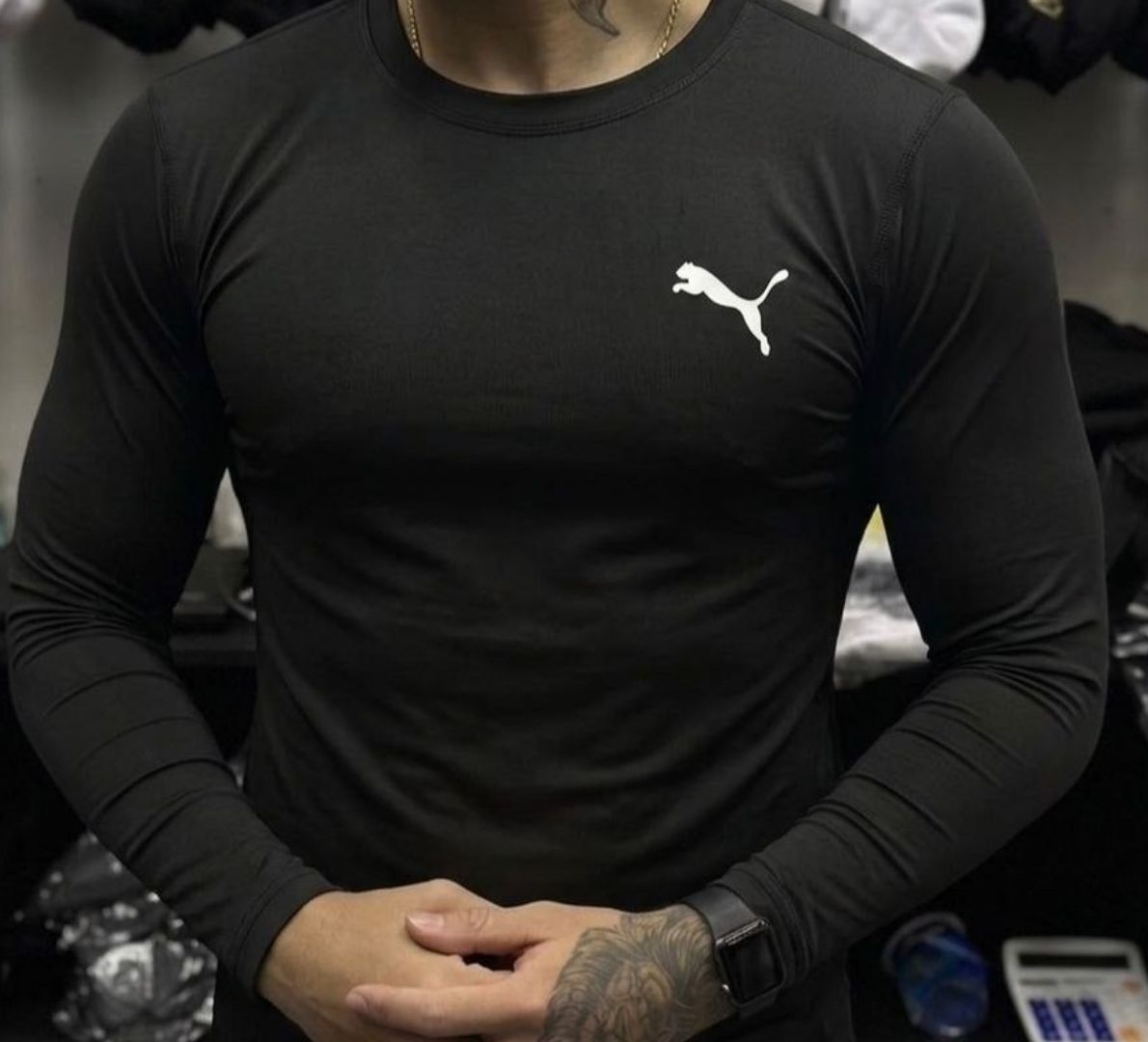 💪 Camiseta Térmica Puma Manga Longa Proteção UV 50+