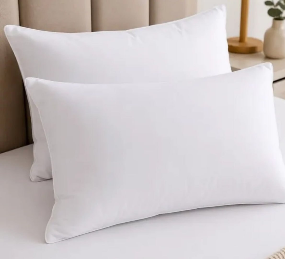 🛌 Kit 2 Travesseiros 70x50 Antialérgico
