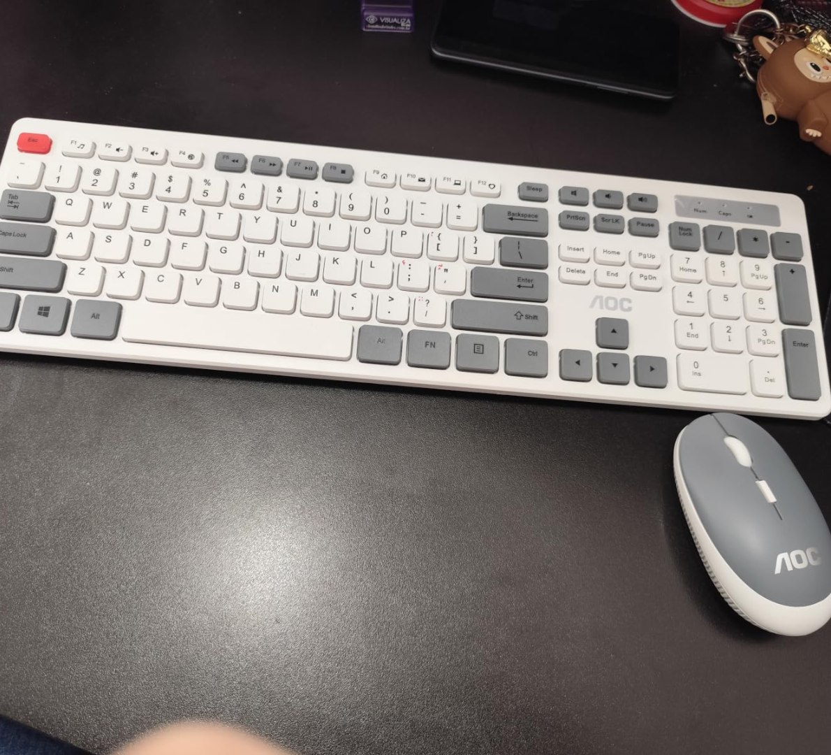 ⌨️ Combo de Teclado e Mouse sem Fio AOC KM600 (Layout americano)