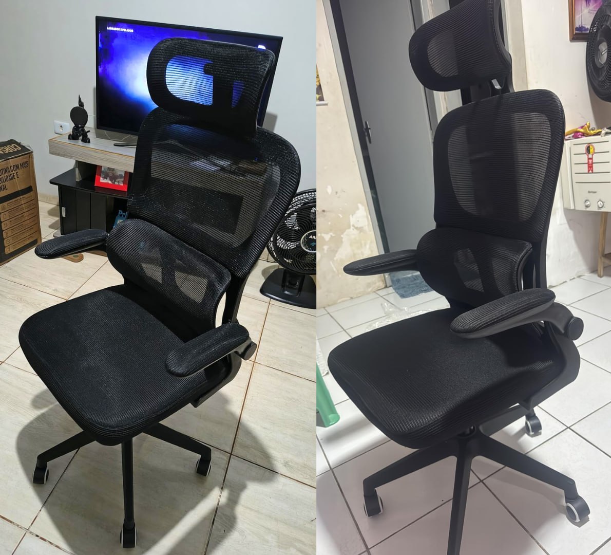 💺 Cadeira de Escritório Almirante Mesh Reclinável Laruno