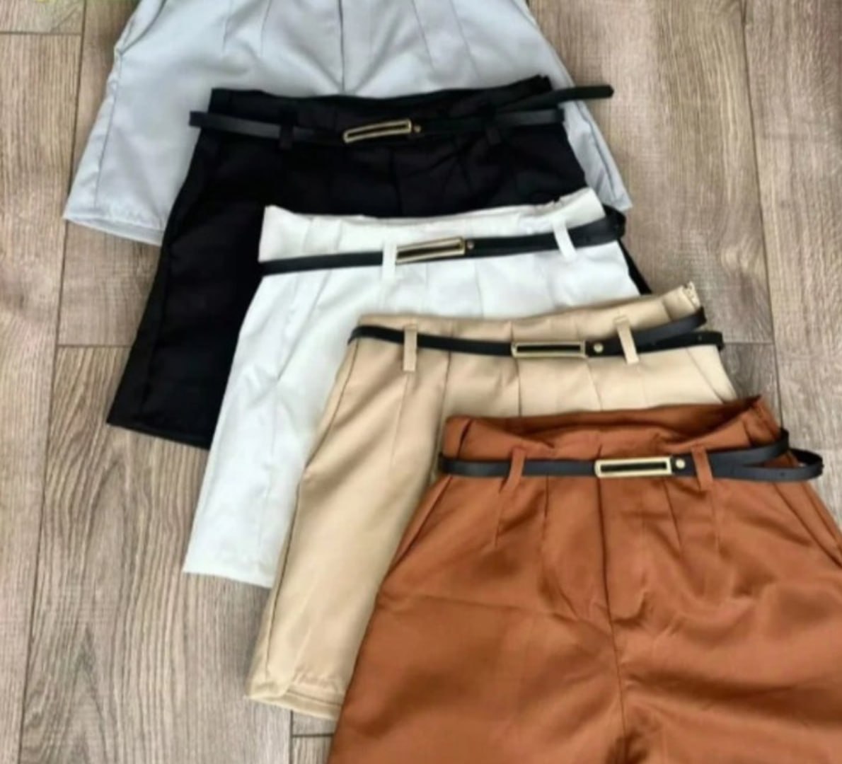 🩳 Short Alfaiataria Com Cinto Cintura Alta (várias cores)