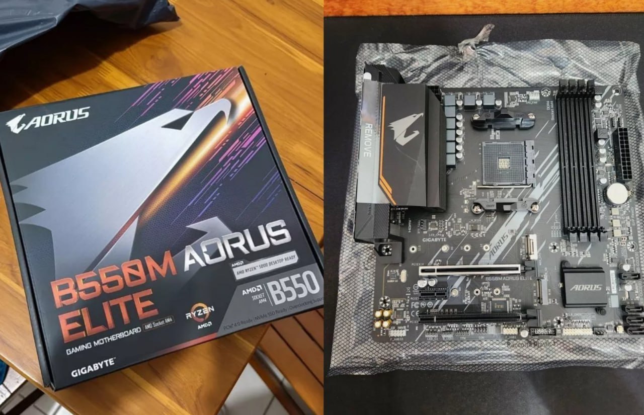 ✅ Placa-Mãe Gigabyte B550M Aorus Elite, AMD AM4, Micro ATX, DDR4