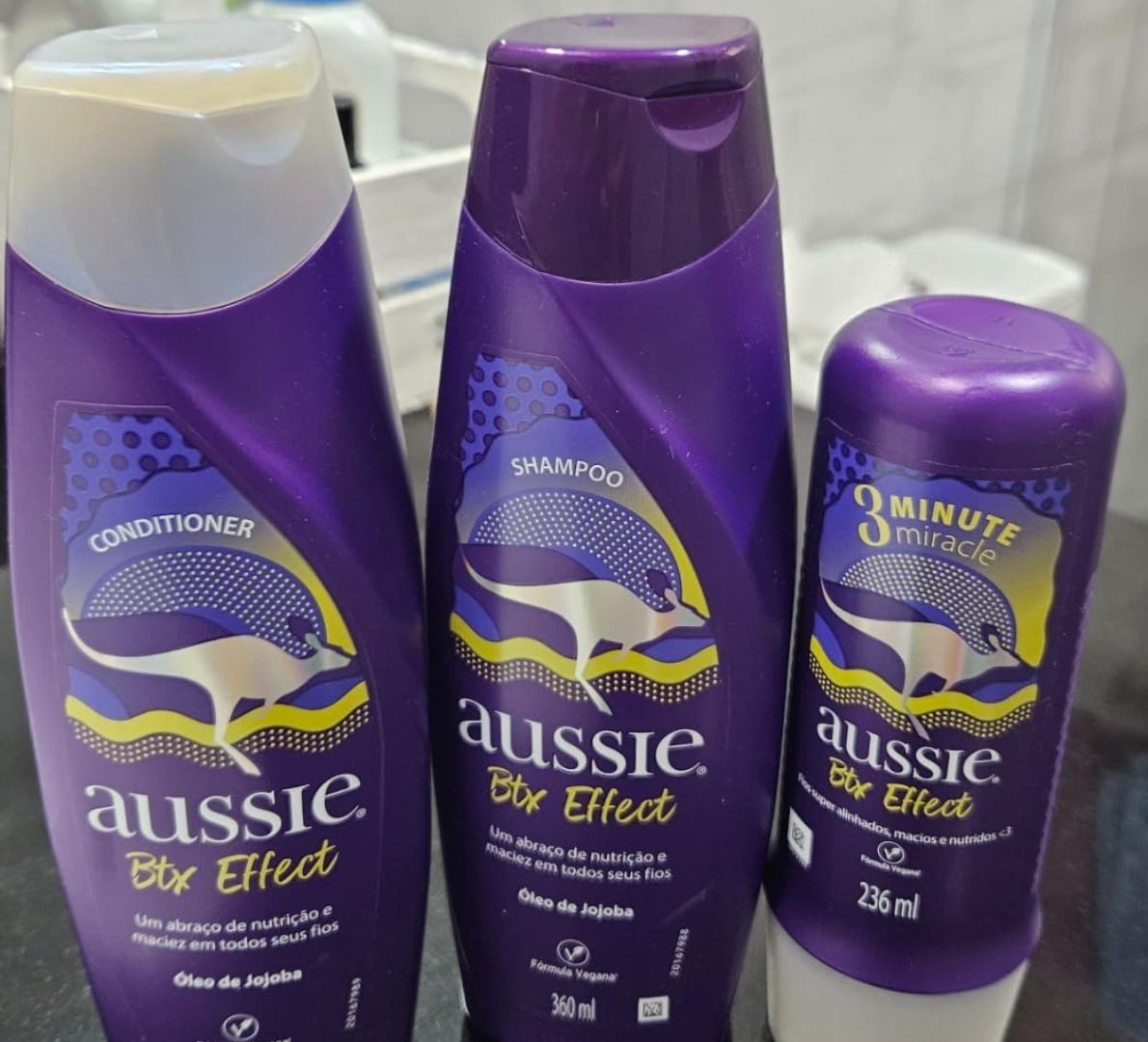 💜 Kit Aussie Btx Effect (Shampoo 360ml + Condicionador 360ml + 3MM 236ml)