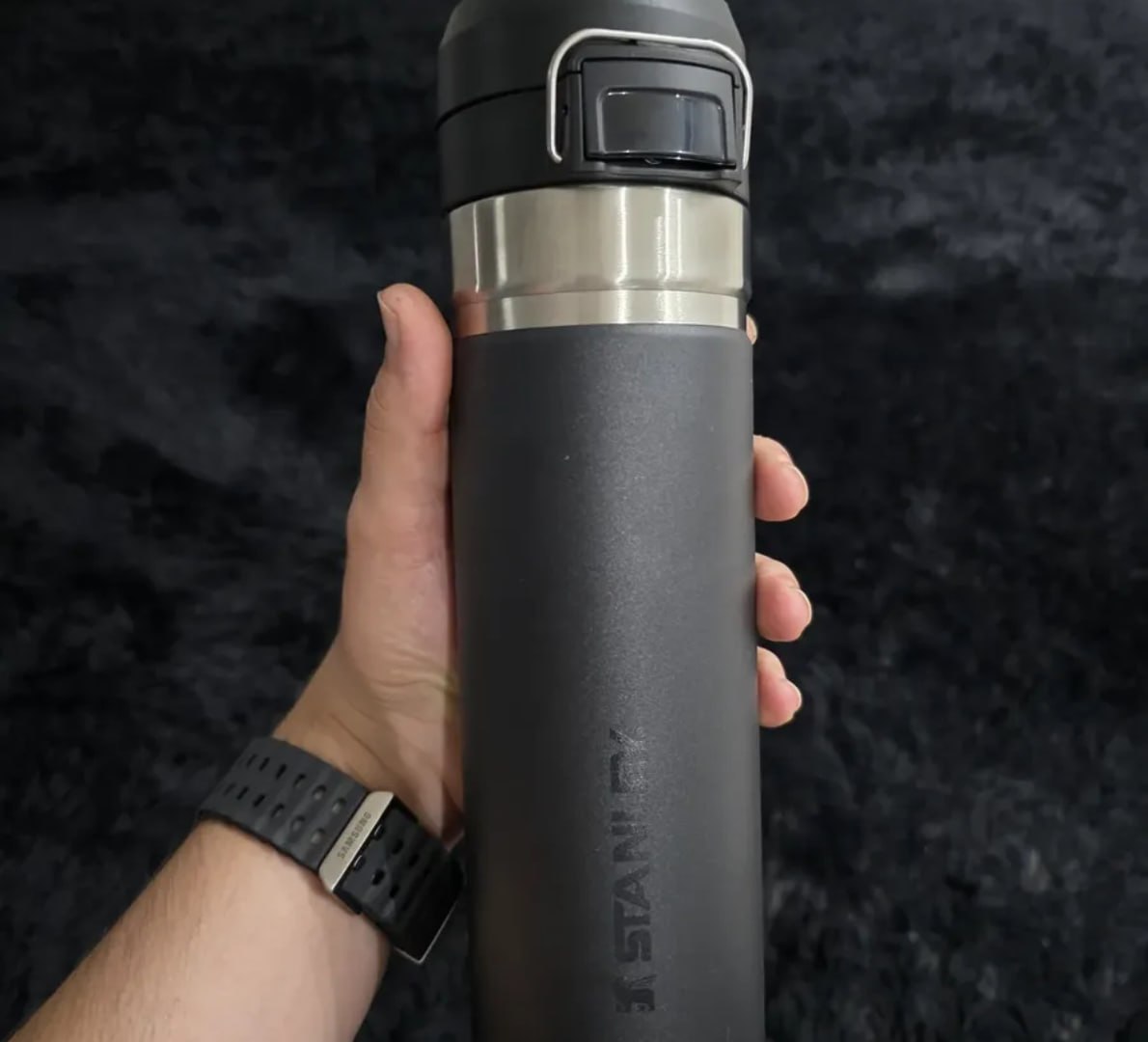✅ Garrafa Térmica Quick Flip Stanley Preto 710ml