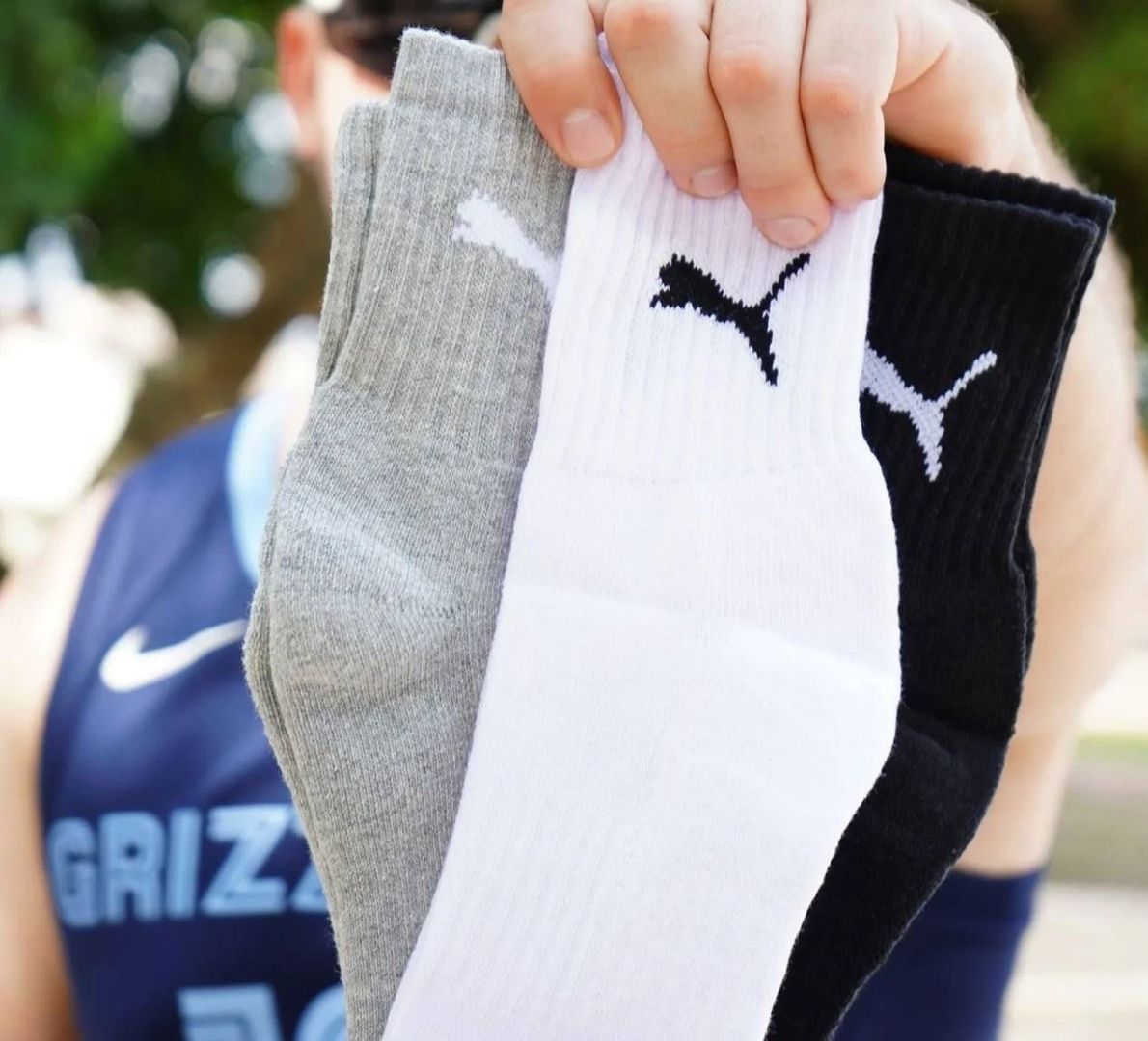 🧦 Kit 6 Pares Meias Puma Cano Médio Alto Algodão