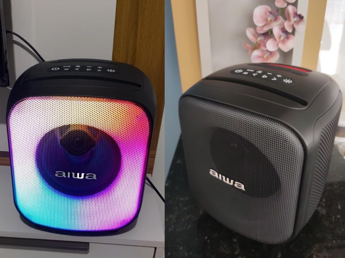 🔊 Caixa de Som PartyBox AIWA Bluetooth RGB USB TWS