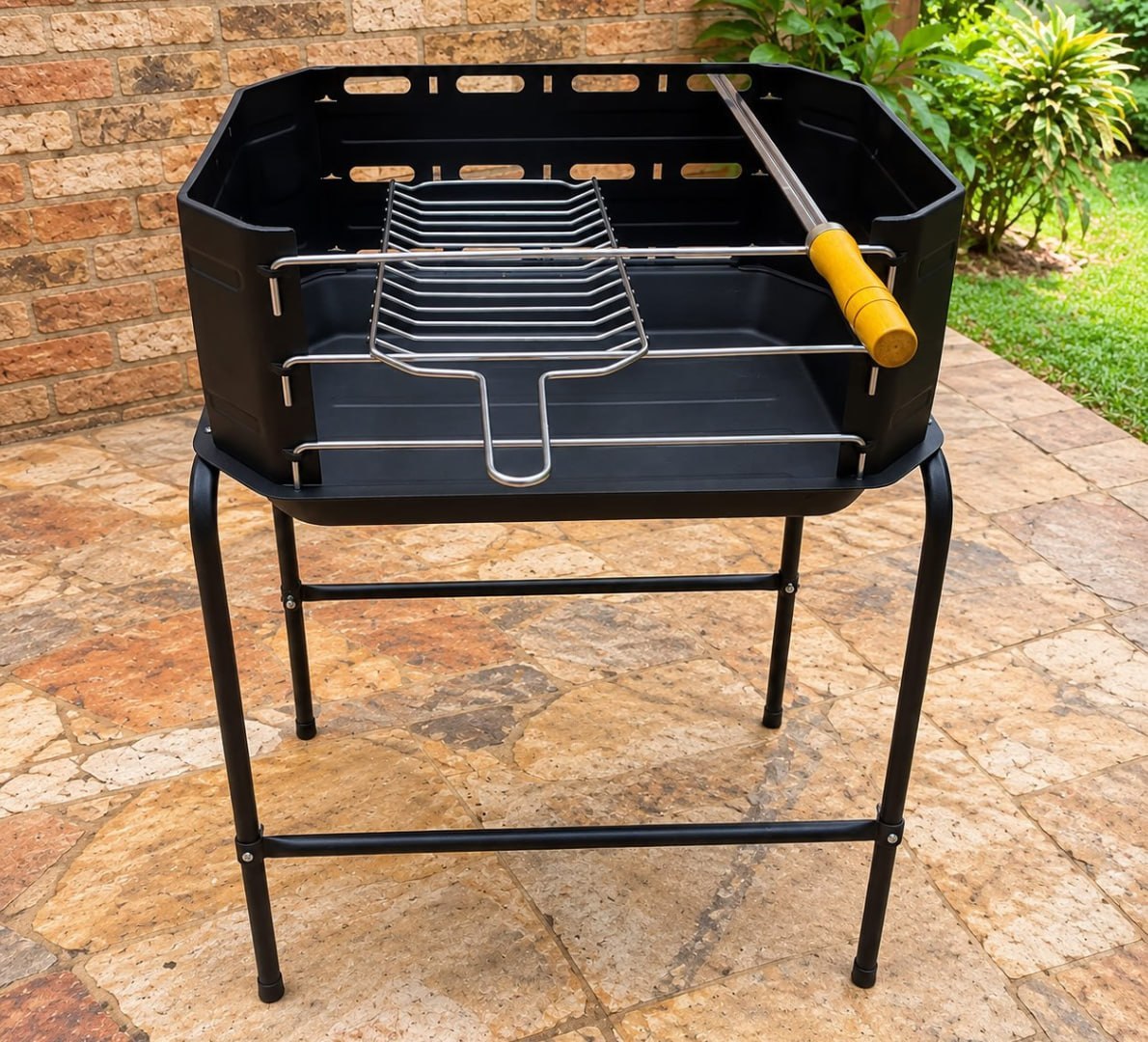 🥩 Churrasqueira Portátil Móvel Pro Tork Grill Machine C/ Grelha + Espetos