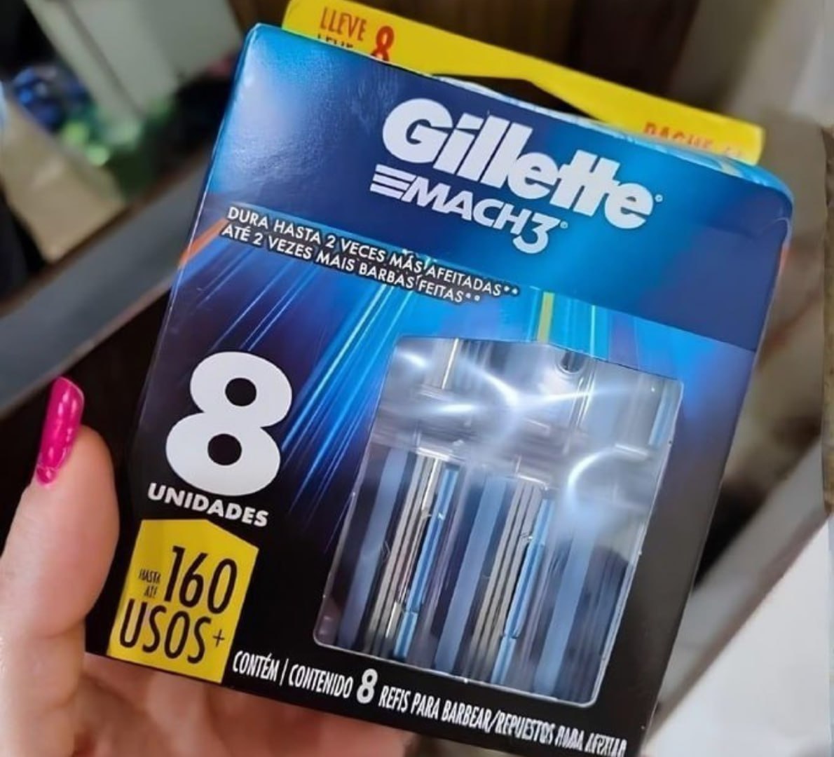 🪒 Gillette Mach3 - Carga para Aparelho de Barbear, 8 unid