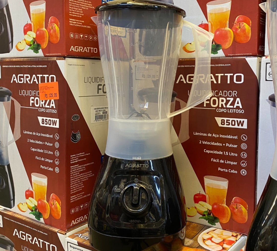 🌪 Liquidificador Forza Agratto 1,5L 850W 127V