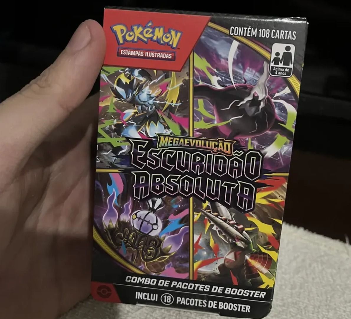 🃏 Blister Triplo Pokémon ME05 Escuridão Absoluta