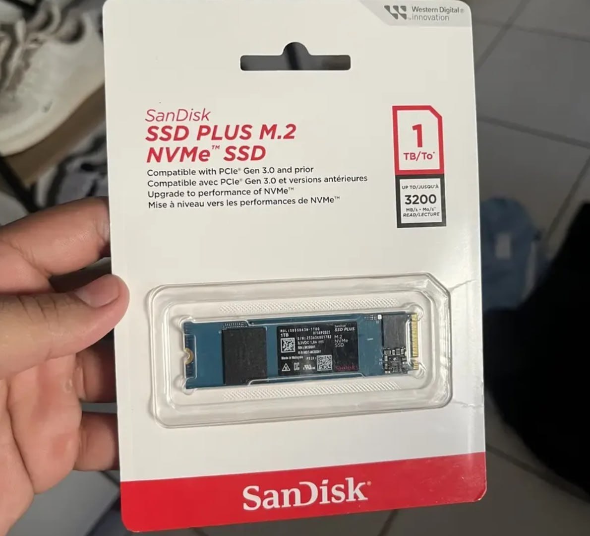 ✅ SSD M.2 1TB Sandisk Plus Nvme 2280