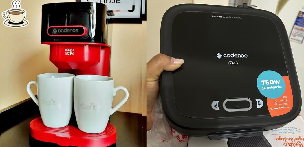 ☕️🥪 Kit Click Cadence - Sanduicheira e Cafeteira Single Up 220v