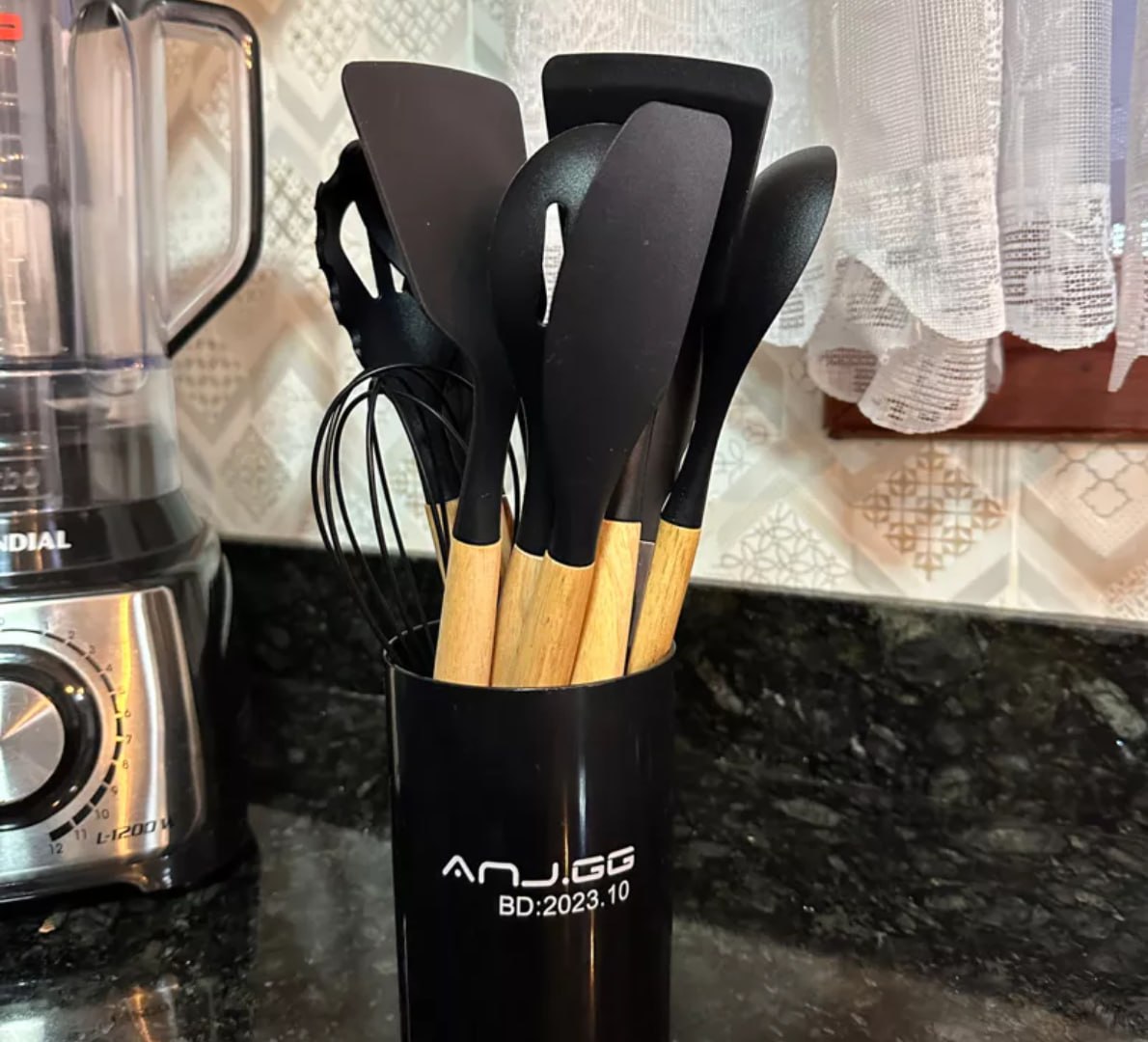 🥄 Kit Utensílios de Cozinha Silicone 12 Peças Completo Antiaderente