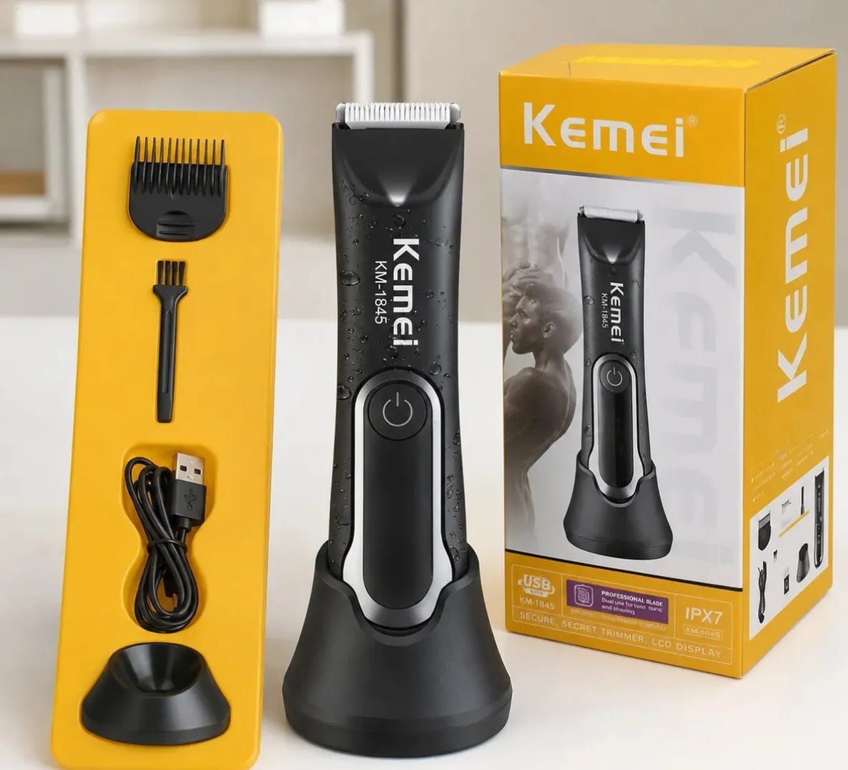 💈 Máquina Kemei Sem Fio