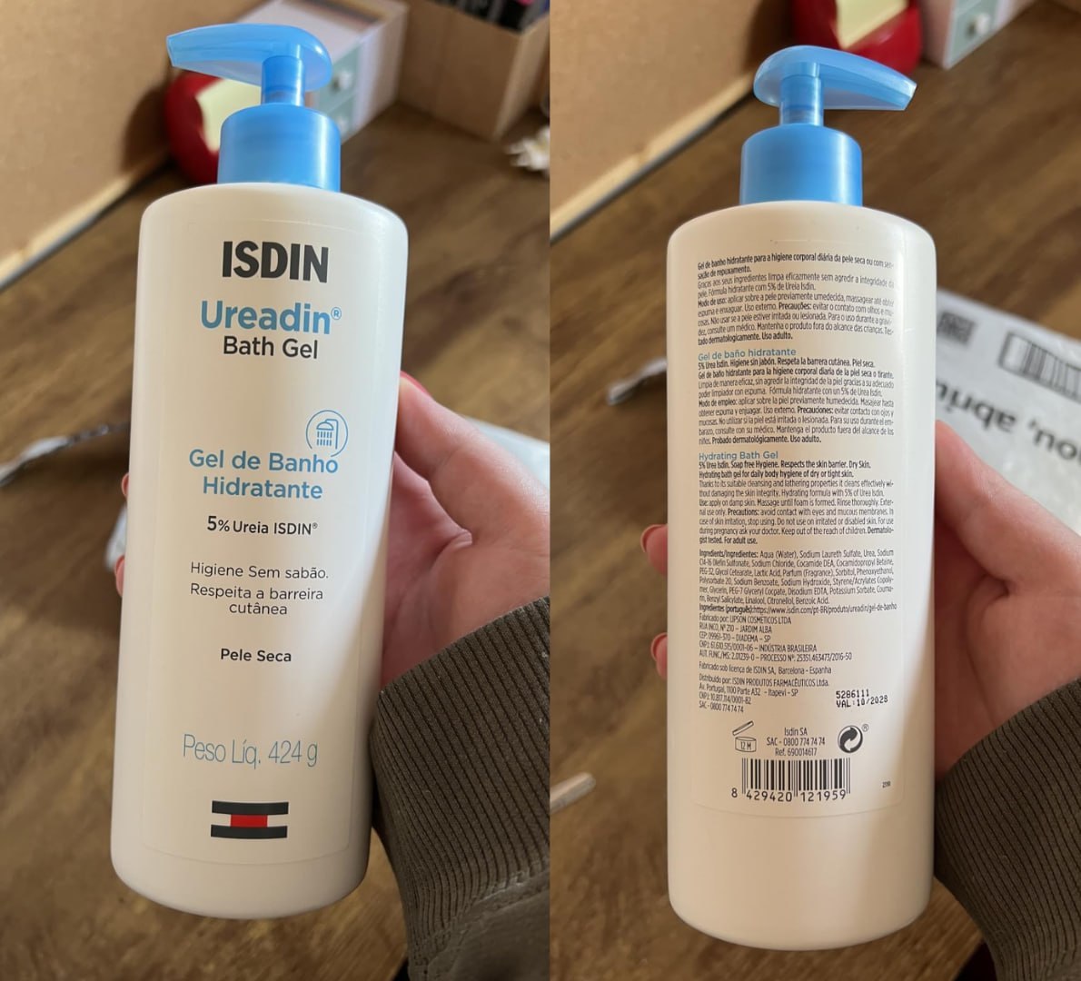 🧴 Isdin Sabonete Líquido Corporal Ureadin Bath Gel - 424g