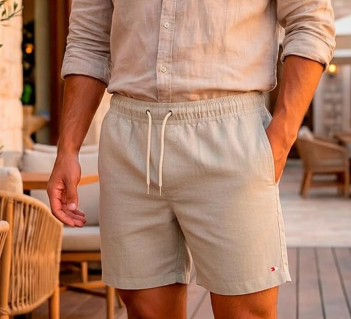 🩳 Bermuda Shorts Sandrini Linho Casual