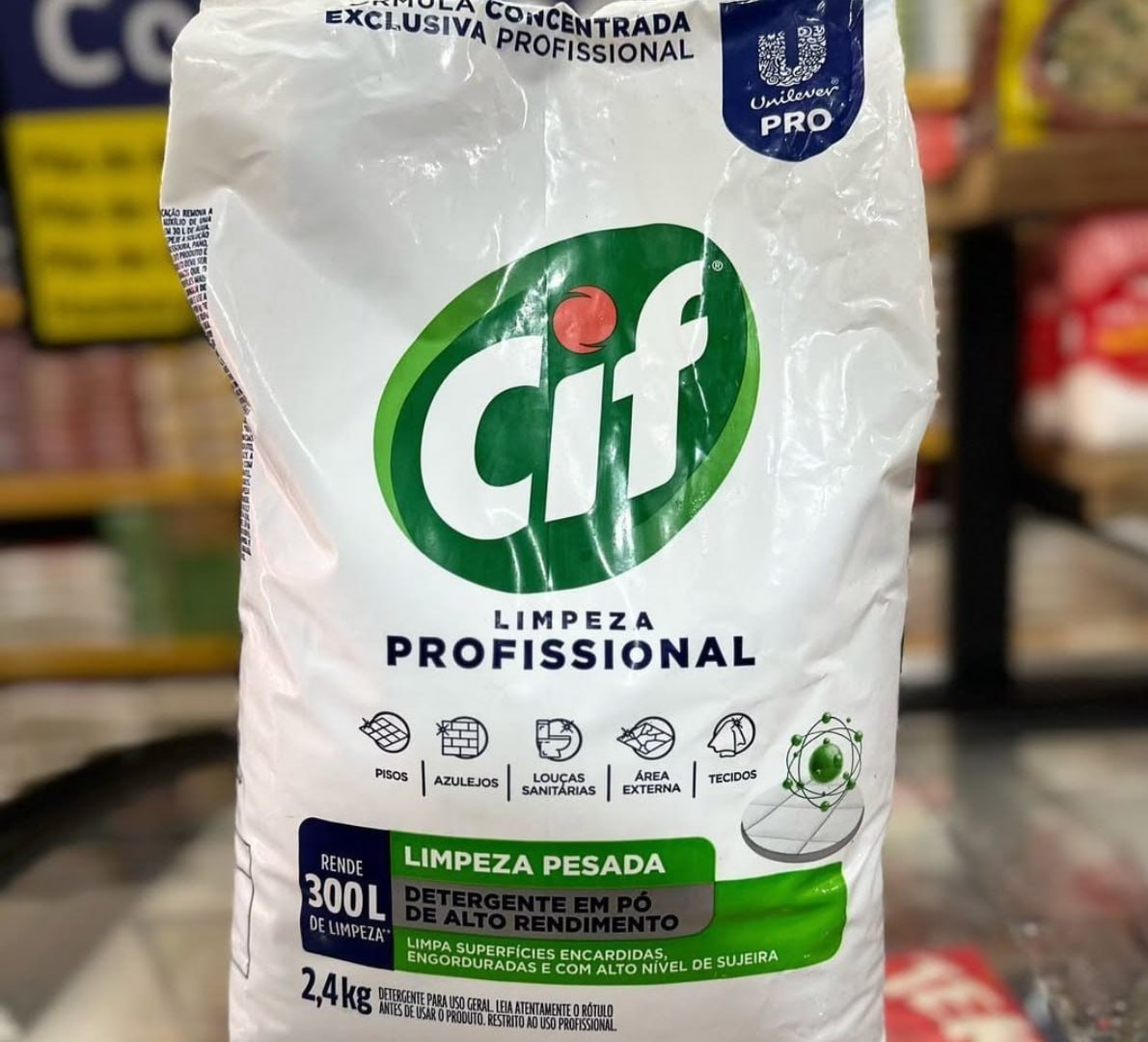 🫧 Limpador Em Pó Cif Limpeza Pesada 2,4kg