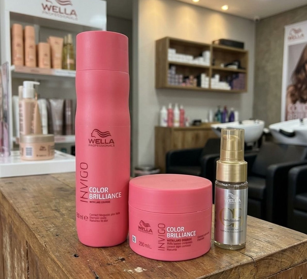 ✅ Wella Color Brilliance Sha +mascara +oil Light