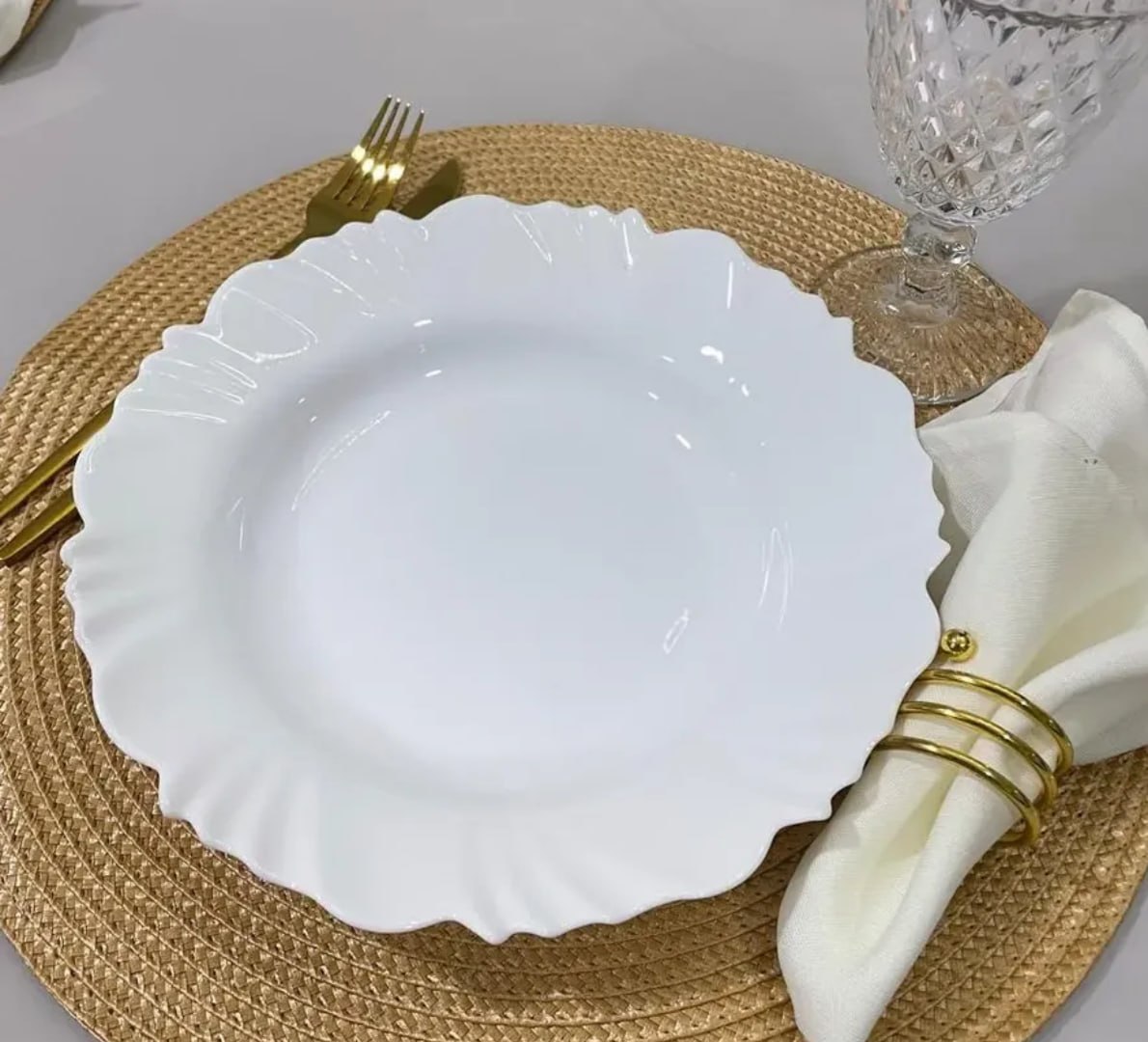 🍽 Aparelho de Jantar Pétala Duralex Opaline 16 Peças
