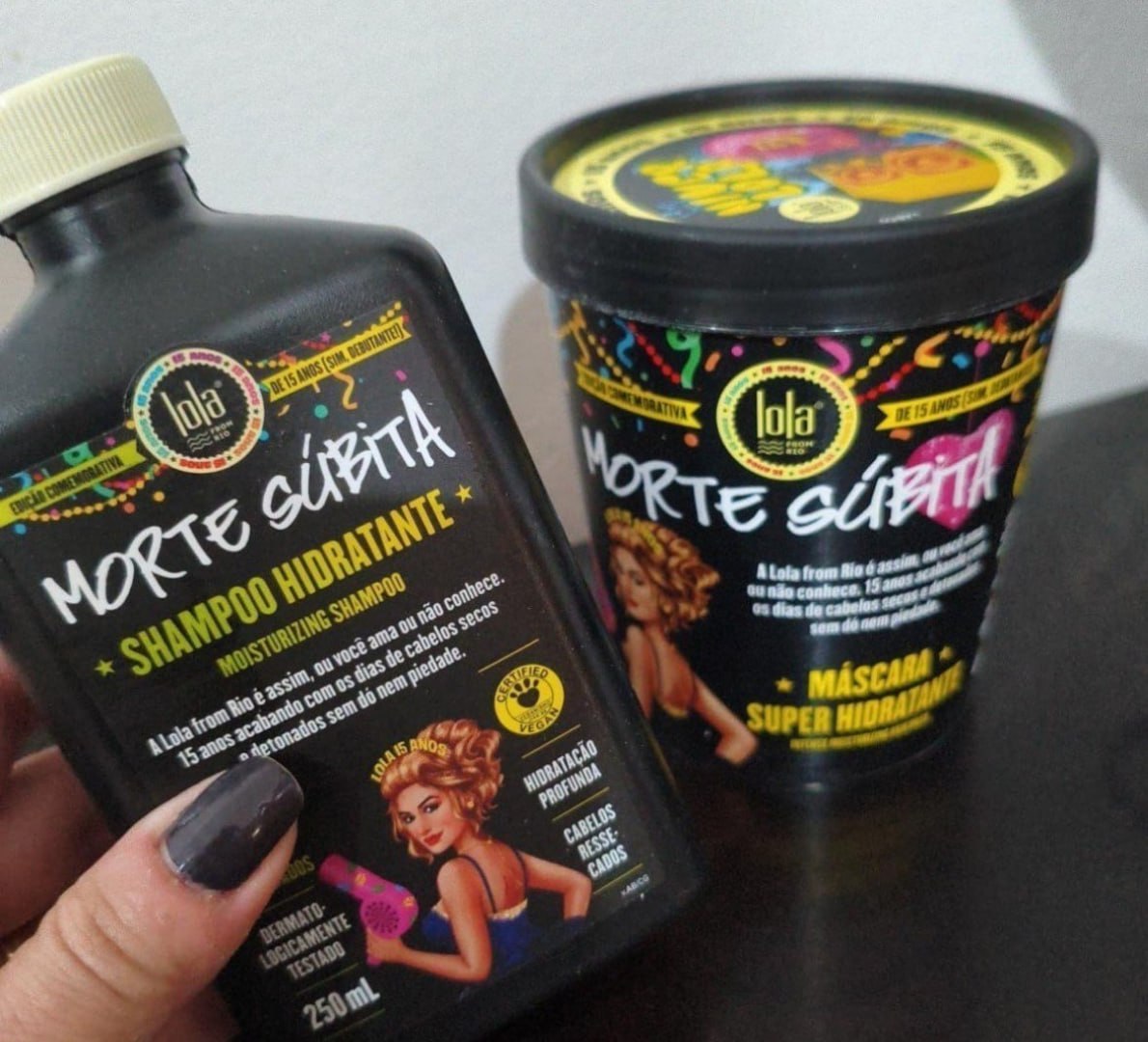 🧴 Kit Morte Súbita (Shampoo 250ml + Máscara 450g) - Lola From Rio