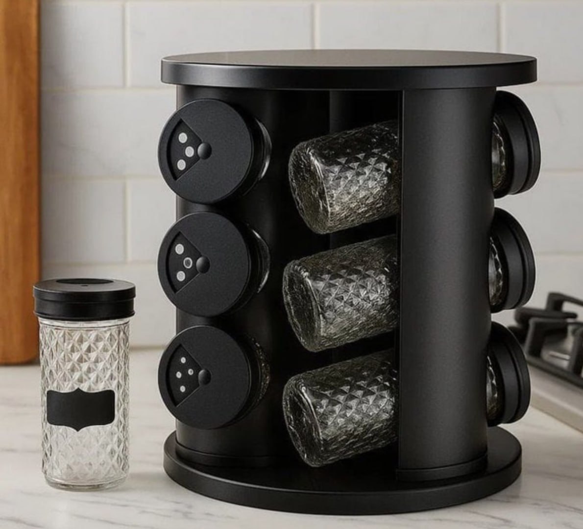 🧂 Porta Temperos Giratório 9 Potes