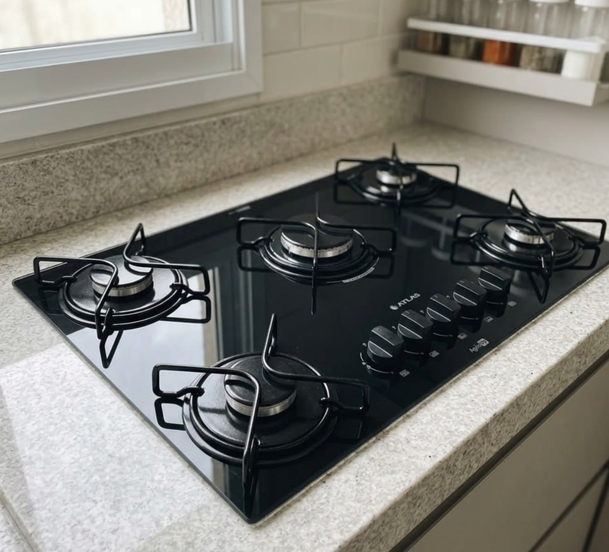 ♨️ Cooktop 5 Bocas A Gás Atlas Agile Up